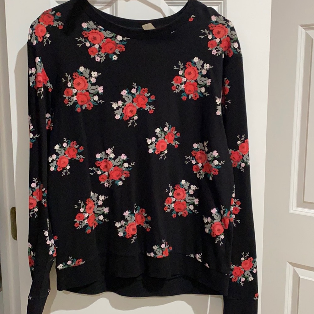 floral H&M crewneck